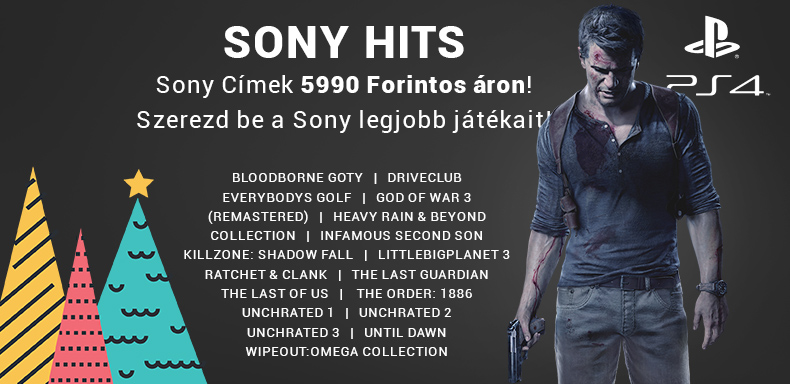 SONY HITS PS4 játék akciók