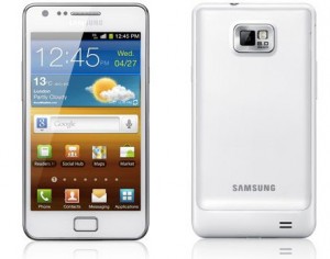 Samsung GT-I9100 Galaxy S II fehér színben