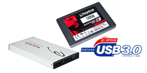 KINGSTON V300 2.5 SSD SATA3 120GB + HDD BOX