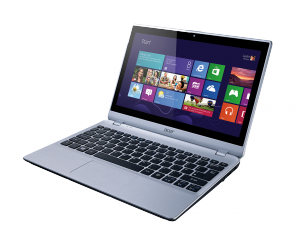ACER Mini NB V5-132P-21294G50nss,11.6 Multi-touch HD, Intel® Pentium 2129Y, 4GB, 500GB, UMA, BT, 3 cell, Windows 8, Ezüst,(S)