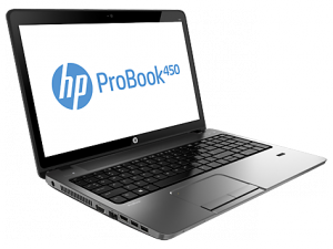 HP ProBook 450 G2 15.6 HD LED Matt, Intel® Core™ i5 Processzor-4210U 2.7GHz, 4GB DDR3L (2SLot), 1TB HDD, AMD Radeon R5 M255 /2GB, DVD, Gbit LAN, 802.11b/g/n, BT, DSub/HDMI, CR, TPM, FingerP, 4cell, Fekete/Ezüst, DOS, Tok