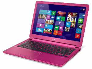 ACER V5-472-33214G50APP_LIN 14,0 HD LED - Rózsaszín, Intel® Core™ i3-3217U - 1,80GHz, 4GB/1600MHz, 500GB SATA, Intel® HD Graphics 4000, WiFi, Bluetooth, Webkamera, Linpus