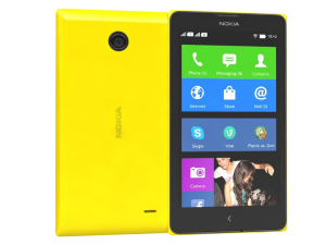 Nokia X Dual SIM Sárga okostelefon