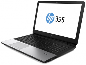 HP 355 G2 15.6 HD LED Matt, AMD Quad Core™ A8-6410, 4GB DDR3L (2Slot), 500GB HDD, AMD Radeon R5 M24 /2GB, DVD, Gbit LAN, 802.11b/g/n, BT, DSUB/HDMI, CR, FingerP, 4cell, Ezüst/Fekete, Win8.1
