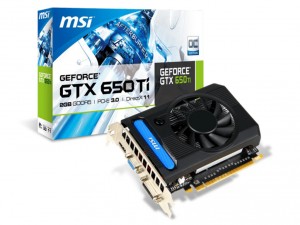 MSI Videókártya PCIe NVIDIA GTX 650 Ti 2GB GDDR5