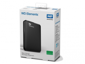 Western Digital Elements 2TB USB3.0 Fekete Külső merevlemez