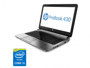 HP ProBook 430 G2 13.3 HD LED Matt, Intel® Core™ i3 Processzor-4030U 1.9GHz, 4GB DDR3L (2Slot), 500GB HDD, Intel® HD Graphics 4400, No ODD, Gbit LAN, 802.11b/g/n, BT, DSUB/HDMI, CR, TPM, 4cell, Fekete/Ezüst, DOS, Tok