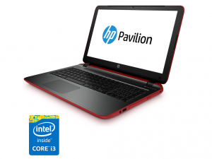 HP Pavilion 15-P251NH 15.6 HD BV Intel® Core™ i3 Processzor-5010U, 2,1 GHz, 4GB, 1TB, DVD-RW, BT, UMA, DOS, 4 cell, Piros