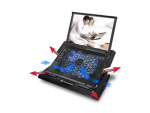 Thermaltake CLN0020 Massive 23 GT Black 10-17 notebook 20cm Kék LED fan hűtő
