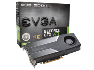 EVGA Videokártya PCIe NVIDIA GTX 970 4GB GDDR5 Superclocked