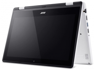 Acer Aspire 11,6 HD Multi-touch R3-131T-C246 - Fehér / Fekete - Windows® 10 Home Intel® Celeron® Dual Core™ N3050/1,60GHz - 2,16GHz/, 4GB 1600MHz, eMMC 32GB HDD, Intel® HD Graphics, WiFi, Bluetooth, HD Webkamera, Windows® 10 Home, Fényes Kijelző