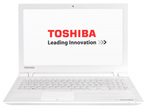 Toshiba SATELLITE C55-C-14F 15.6 HD LED fényes, Intel® Pentium Quad Core™ N3700, 4GB DDR3L (2Slot), 500GB HDD, Intel® HD Graphics, DVD, 10/100 LAN, 802.11b/g/n, BT, HDMI, CR, 4cell, fehér, Win8.1
