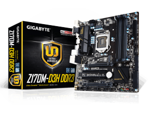 Gigabyte s1151 GA-Z170M-D3H DDR3 Alaplap
