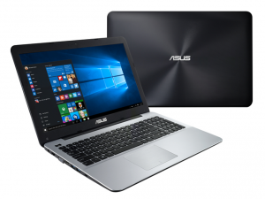 Asus X555UA-XO144D 39.6 cm (15.6) Notebook - Intel® Core™ i5 Processzor i5-6200U Dual-core (2 Core) 2.30 GH, fekete ezüst, 4gb, 1TB, HD Graphics 520, HD, DOS (Refurbished)