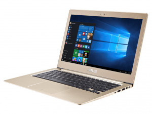 ASUS Zenbook 13,3 FHD UX303UB-R4060T - Arany - Windows® 10 64bit Intel® Core™ i5-6200U (3M Cache, up to 2.80 GHz), 8GB, 256GB SSD, Nvidia® 940M 2GB, Háttérvilágítású billentyűzet, Matt kijelző