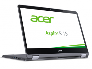 Acer Aspire R5-571T-56TF 15,6 FHD IPS touch/Intel® Core™ i5 Processzor-7200U 2,5GHz/8GB/256GB/Win10/acélszürke
