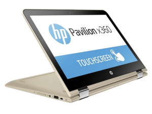 HP Pavilion notebook x360 13-u105nh, 13.3 FHD IPS BV Touch, Intel® Core™ i5 Processzor 7200U DC, 8GB DDR4, 256GB M.2 SSD, Intel® HD Graphics 620, Win10H, Arany