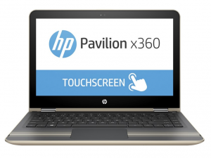 HP PAVILION X360 13-U101NH, 13.3 FHD BV TOUCH Core™ i3-7100U Processzor, 4GB, 500GB + 8GB NAND, Intel® HD520, TOUCH, WIN10, ARANY