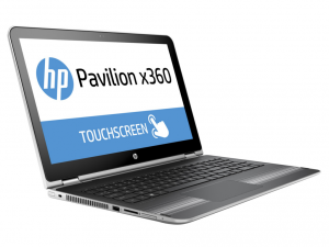 HP Pavilion notebook x360 13-u103nh, 13.3 FHD IPS BV Touch Intel® Core™ i5 Processzor 7200U DC, 4GB DDR4, 128GB M.2 SSD, Intel® HD Graphics 620, WIN10H, Természetes ezüst