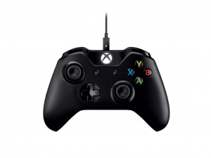 MS Játékvezérlő Xbox One Vezetes controller Fekete