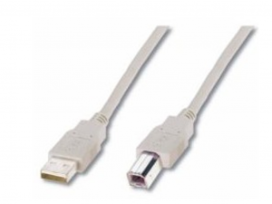 M-CAB USB 2.0 A/B 5m Data kábel - Szürke (Nyomtató, Scanner, PC, Notebook)