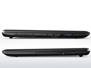 LENOVO IDEAPAD 110-17ACL, 17.3 HD+ TN GL, AMD E1-7010 (UP TO 1.5GHZ), 4GB, 500GB HDD, DVD, WIN10, fekete