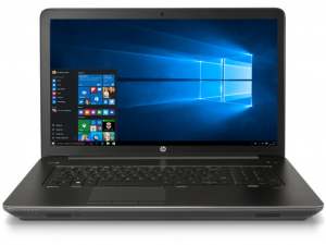 HP ZBOOK 17 G4 notebook -17.3 coll FHD - Intel® Core™ i7 Processzor-7700HQ Quad-core - 16GB DDR4 - 256GB SSD - NVIDIA QUADRO M2200 4GB GDDR5 - Windows 10 Professional - fekete-szürke
