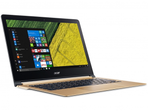 Acer Swift 7 SF713-51-M0GM Ultrabook, 13,3 FullHD IPS LED, Intel® Core™ i7-7Y75, 8GB LPDDR3, 512GB SSD, Intel®HD Graphics 615, Win10H, Fekete-arany notebook
