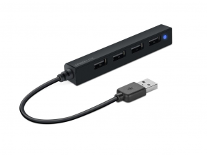 Speedlink SNAPPY SLIM USB2.0 HUB, 4-Port, passzív,fekete