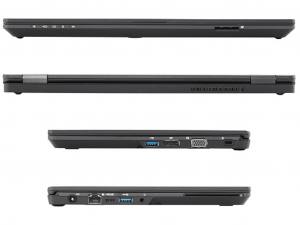 Fujitsu LIFEBOOK U727 12.5 HD, Intel® Core™ i7 Processzor-7500U, 8 GB DDR4, 256 GB SSD, Dos, fekete notebook
