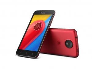 Motorola Moto C - Dual-SIM - Piros - Mobiltelefon