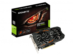 Gigabyte GeForce® GTX 1050 Ti Windforce OC 4G - Videokártya