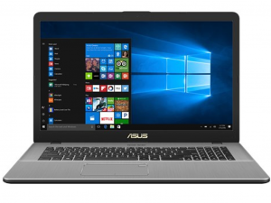 Asus VivoBook Pro N705UD-GC079T 17.3 FHD IPS, Intel® Core™ i7 Processzor-8550U, 8GB, 256GB SSD + 1TB HDD, NVIDIA GeForce GTX 1050 - 4GB, Win10, szürke laptop
