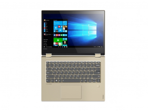 Lenovo Yoga 520 14,0 FHD IPS - 80X8010RHV - Pezsgő - Windows® 10 Home - Touch Intel® Core™ i3-7130U /2,70GHz /, 4GB 2133MHz, 128GB SSD, Intel® HD Graphics 620, Wifi, Bluetooth, Webkamera, Háttérvilágítású billentyűzet, Ujjlenyomatolvasó, Windows® 10 Ho