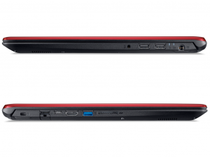 Acer Aspire A515-51G-34DQ 15.6 HD, Intel® Core™ i3 Processzor-7130U, 4GB, 500GB HDD, NVIDIA GeForce MX130 - 2GB, linux, piros-fekete notebook
