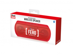 Trust Urban Fero - Vezeték nélküli - Bluetooth hangszóró - Piros
