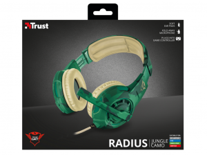 Trust GXT 310C Radius gamer fejhallgató - Dzsungel álcafestés