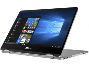 Asus VivoBook Flip TP401NA-BZ061T 14 HD Multitouch, Intel® Quad-Core™ N3450, 4GB, 128GB SSD, Win10, világos szürke notebook