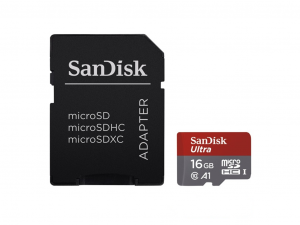 Sandisk 16GB Micro SD ( SDHC Class 10 ) Ultra memóriakártya + Adapter