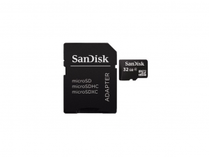 Sandisk 32GB Micro SD ( SDHC CLass 4 ) Memóriakártya + Adapter