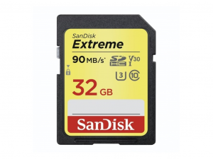 Sandisk 32GB SD ( SDHC UHS-I U3 ) Extreme memóriakártya