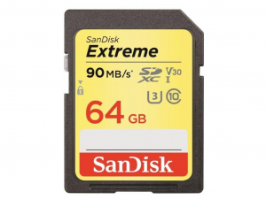 Sandisk 64GB SD ( SDHC UHS-I U3 ) Extreme Memóriakártya