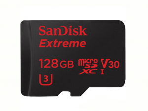 Sandisk 128GB Micro SD ( SDXC Class 10 ) Extreme UHS-I V30 Memóriakártya + Adapterrel