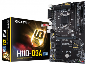 Gigabyte H110-D3A - S1151 - Intel® H110 - mATX MINING Alaplap
