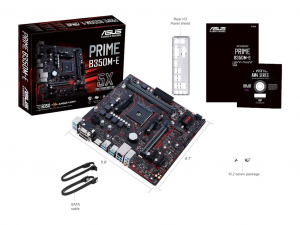 Asus PRIME B350M-E - AM4 - AMD B350 - mATX