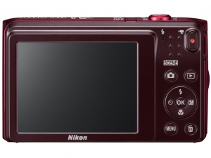 Nikon Coolpix A300 vörös lineart digitális fényképezőgép