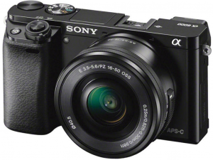 Sony Alpha 6000 fekete fényképezőgép + 16-50mm objektív