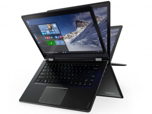 Lenovo Yoga 520 81C800GKHV 14 FHD IPS Touch, Intel® Core™ i5 Processzor-8250U, 4GB, 256GB SSD, Win10, fekete notebook