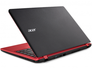 Acer Aspire 13,3 HD ES1-332-P2SA - Fekete / Piros Intel® Pentium® Quad Core™ N4200/1,10GHz - 2,50GHz/, 4GB 1600MHz, 500GB HDD, Intel® HD Graphics 505, WiFi, Bluetooth, Webkamera, Boot-up Linux, Matt kijelző