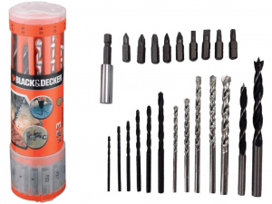 Black & Decker A7102-XJ 23 db-os fúrószár készlet